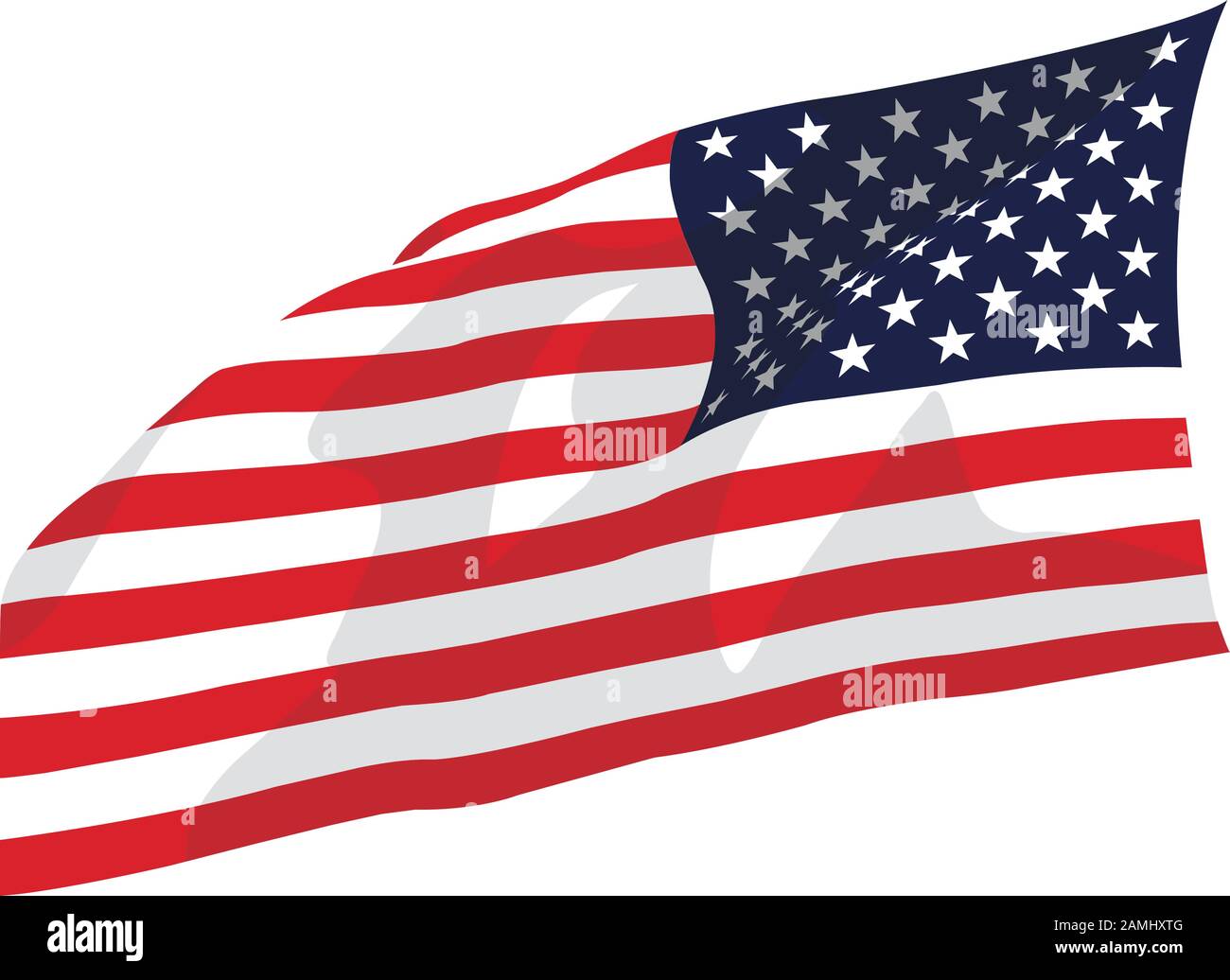 Usa Us Waving Flag Vector Realistic Stock Vector Image Art Alamy Usa Us Waving Flag Vector Realistic Stock Vector Image Art Alamy
