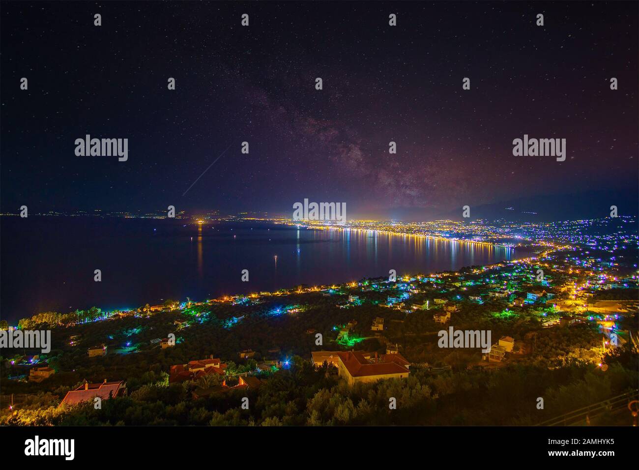 Aerial starry night view hi-res stock photography and images - Alamy