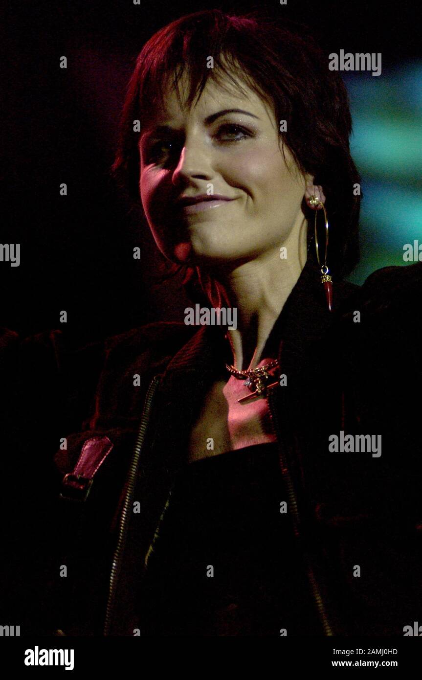 Milan Italy, 16/11/2002 , live concert of The Cranberries at the Forum Assago The singer