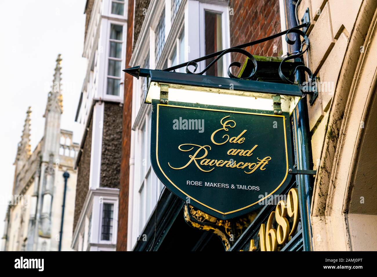 Ede and Ravenscroft Robe Makers and Tailors shop in Cambridge, UK Stock Photo