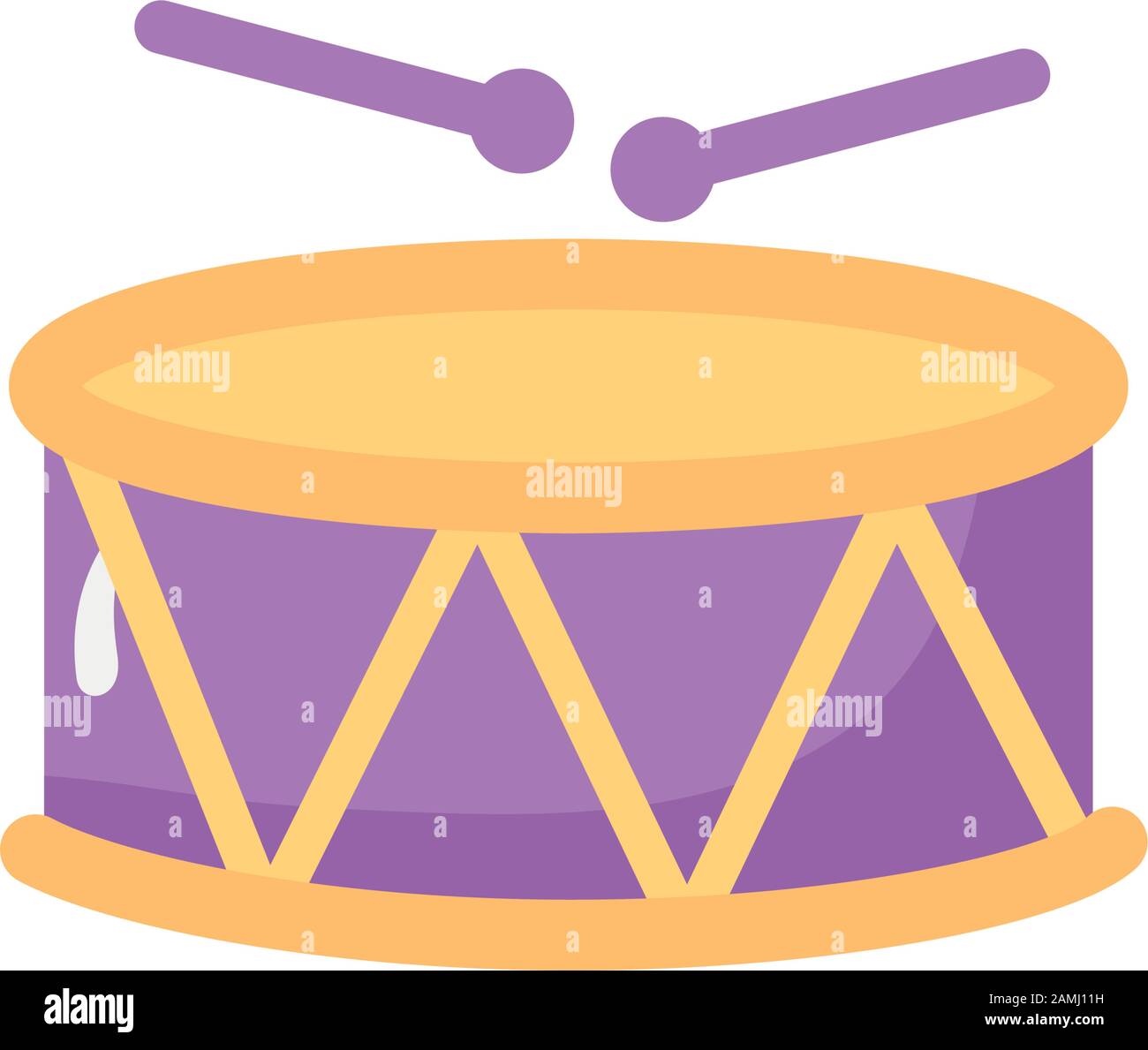drum musical instrument isolated icon Stock Vector Image & Art - Alamy