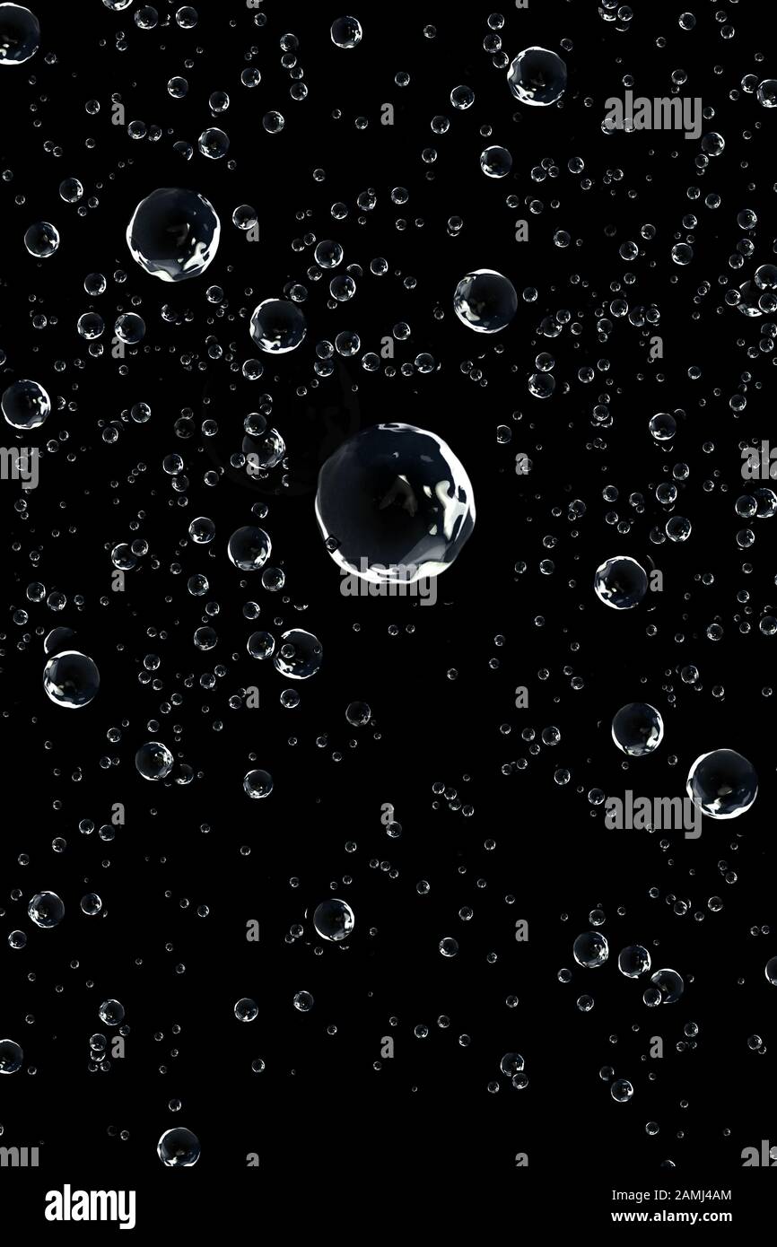 water drop on black background Stock Photo - Alamy