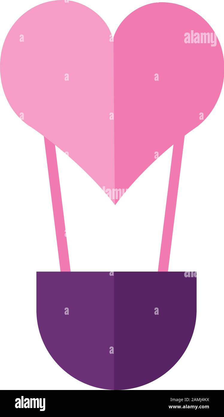 happy valentines day balloon air hot heart Stock Vector Image & Art - Alamy