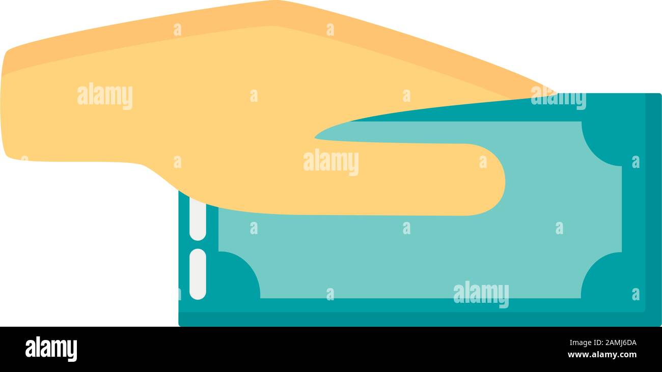 hand with bill money dollar Stock Vector Image & Art - Alamy