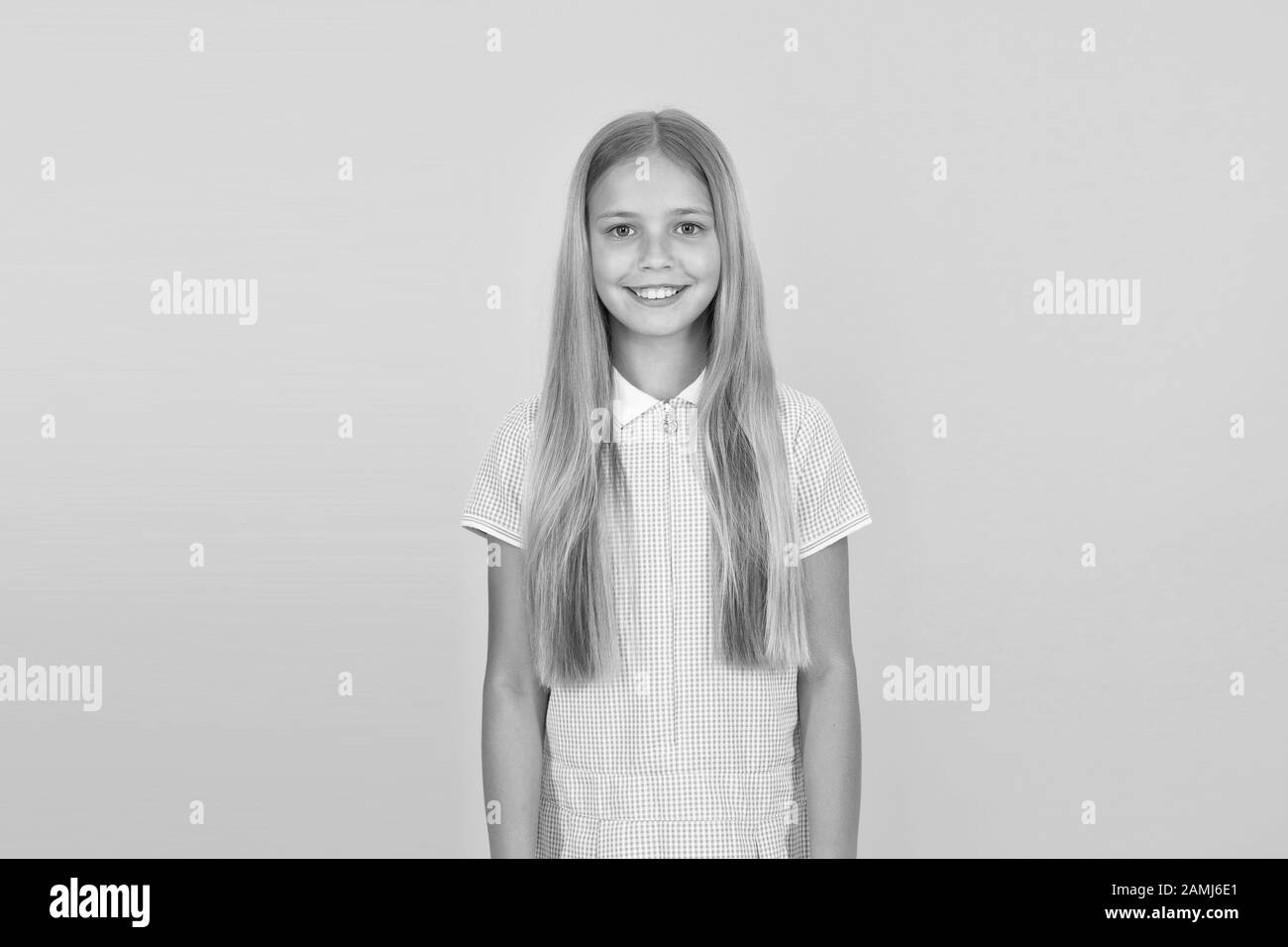 Kid Girl Long Healthy Straight Hair Main Thing Is Keeping It