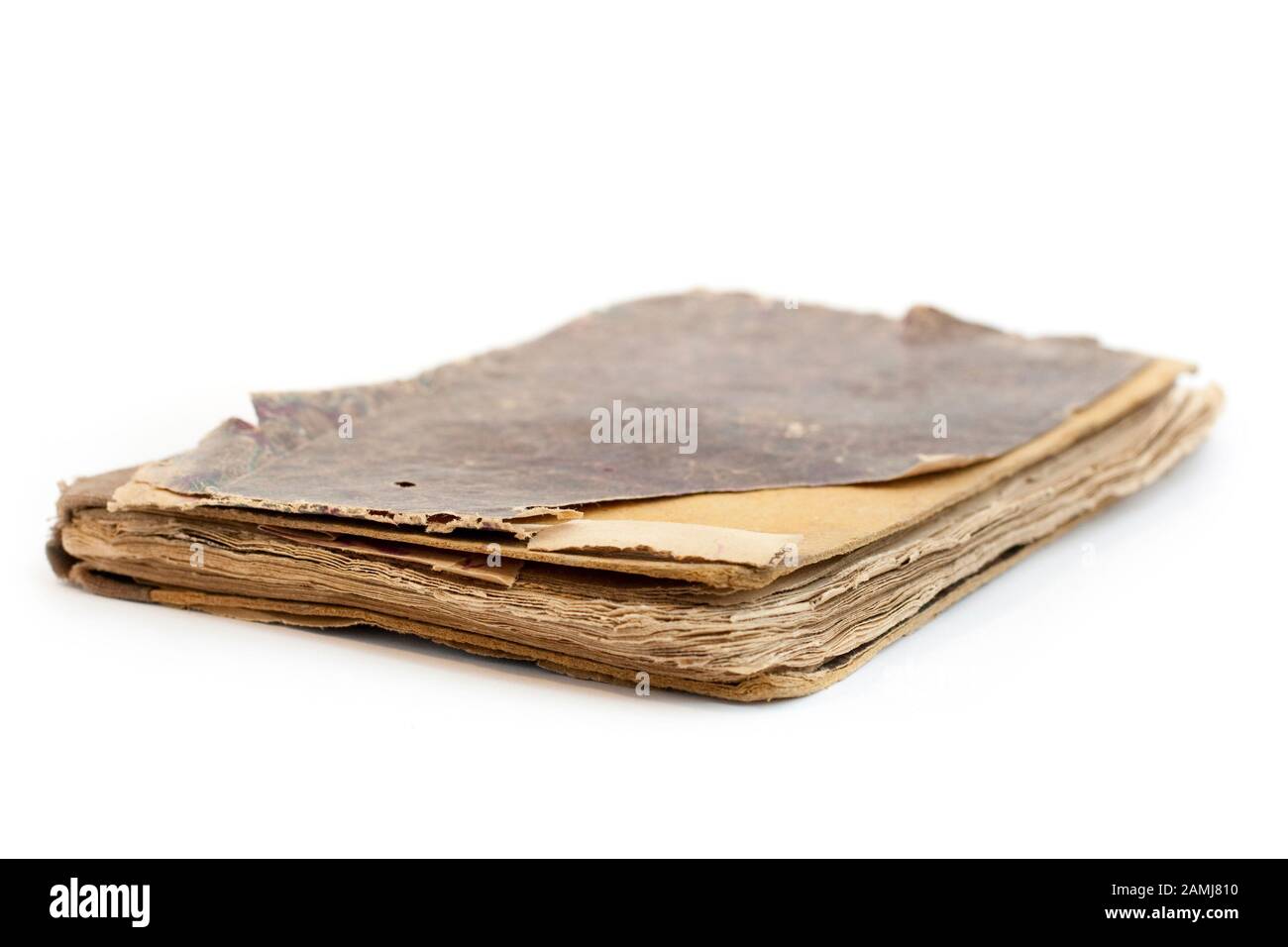 Vintage book isolated on white background. Stock Photo