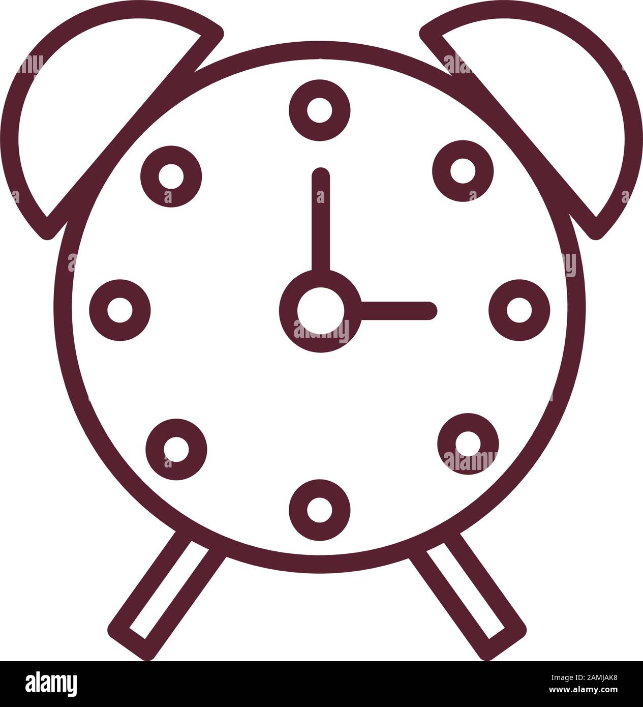 alarm time clock isolated icon Stock Vector Image & Art - Alamy