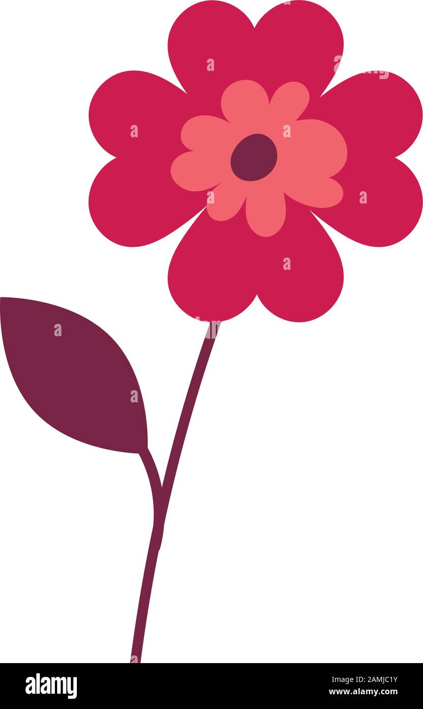 beautiful flower desing isolated icon Stock Vector Image & Art - Alamy