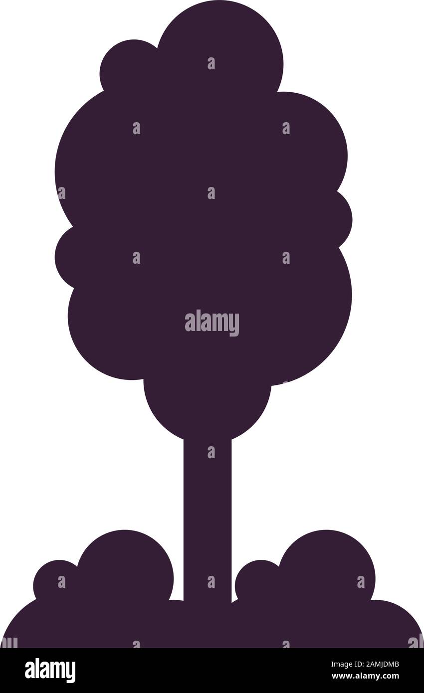 tree plant forest isolated icon Stock Vector Image & Art - Alamy