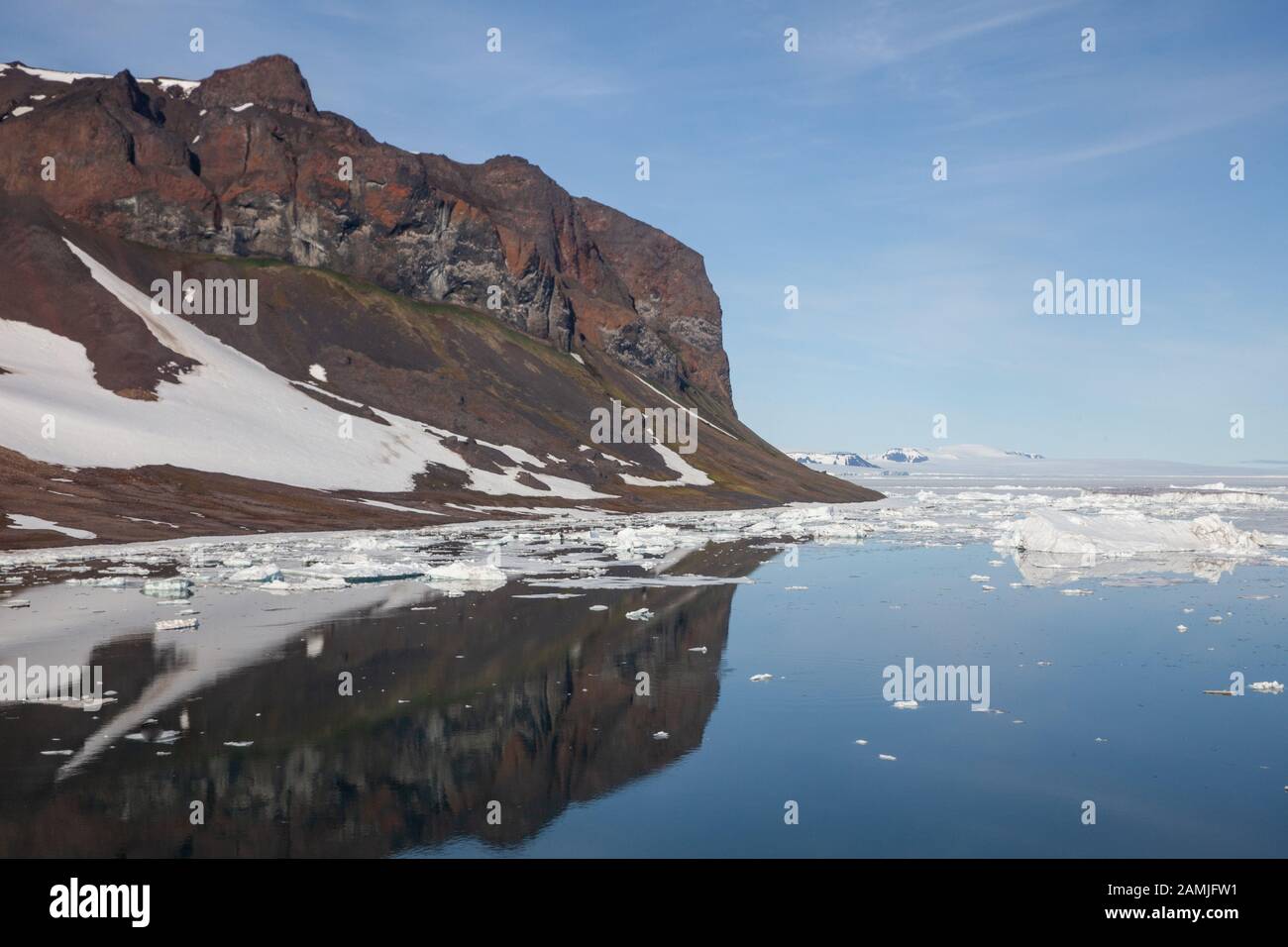 Sea Ice, pack ice and landscapes, Franz Josef Land Stock Photo Alamy