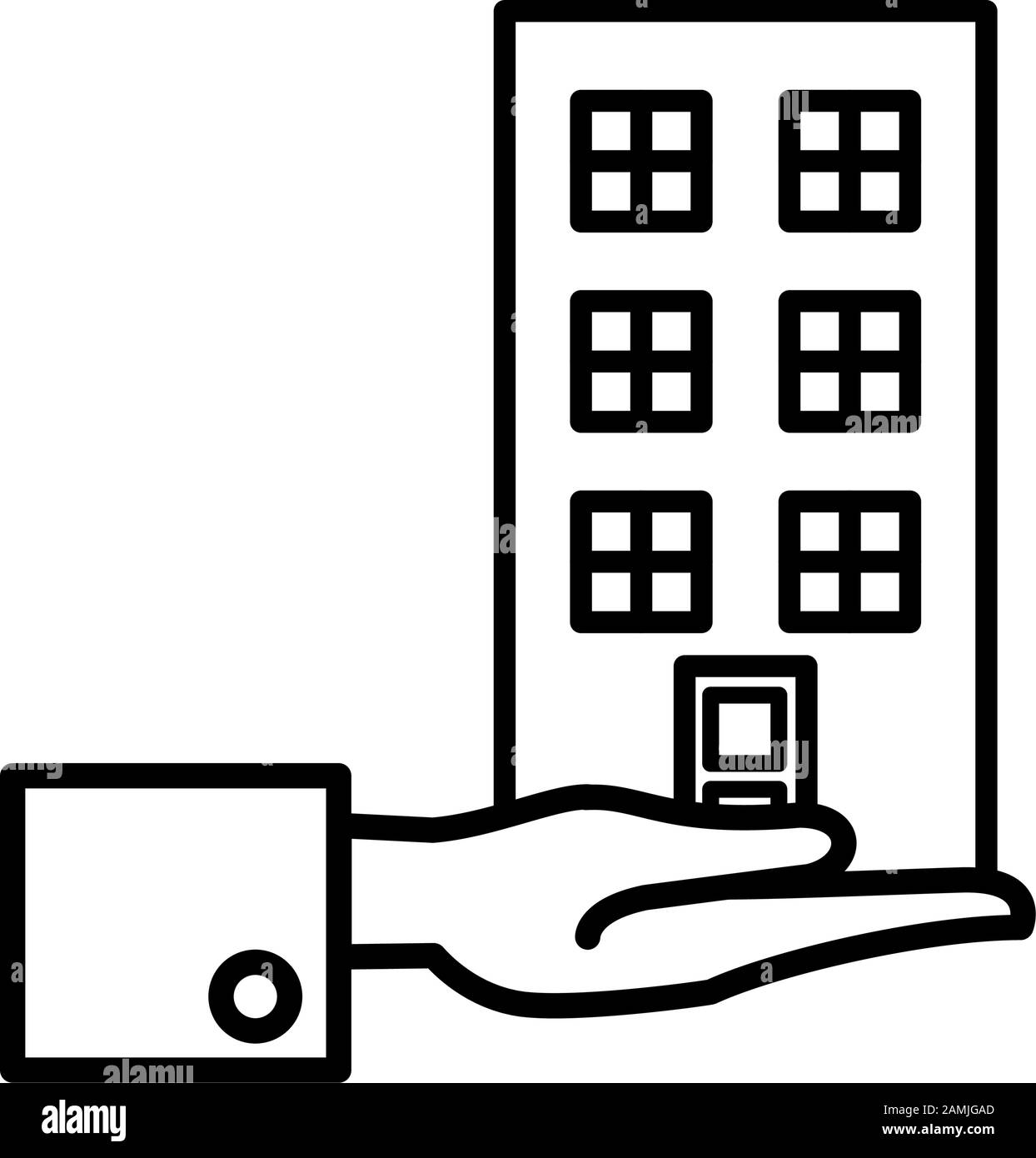 building front facade isolated icon Stock Vector Image & Art - Alamy