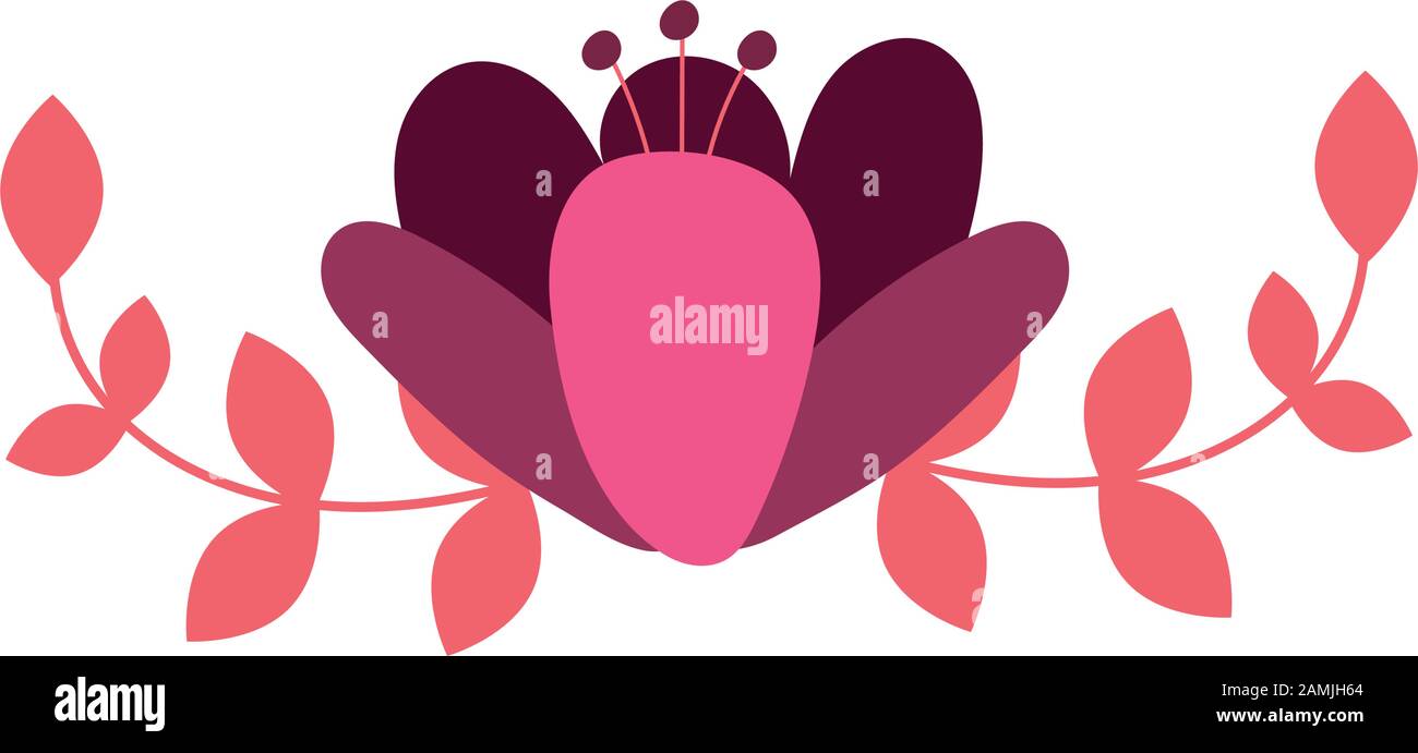 beautiful flower desing isolated icon Stock Vector Image & Art - Alamy