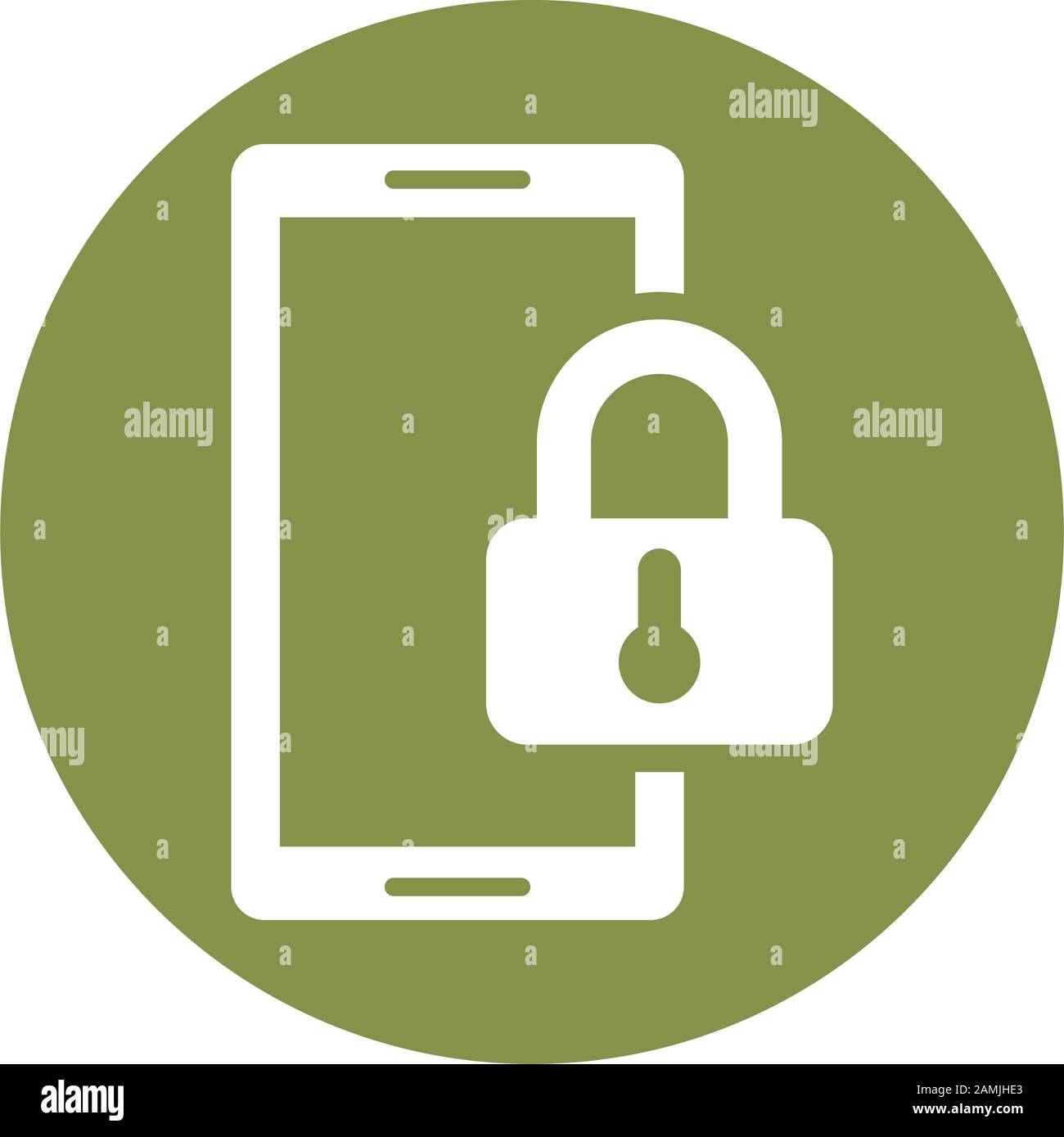 smartphone device with padlock security Stock Vector Image & Art - Alamy