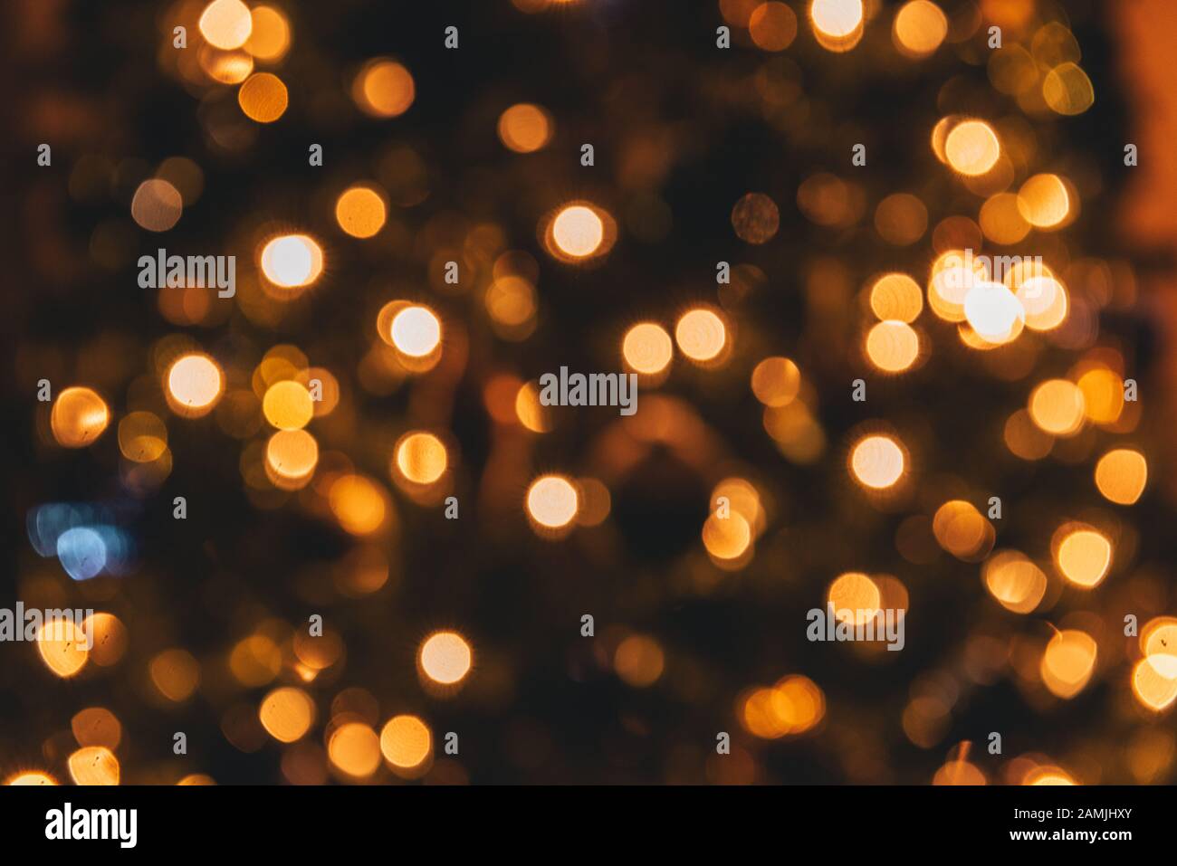Abstract shiny Christmas lights reflection background Stock Photo - Alamy
