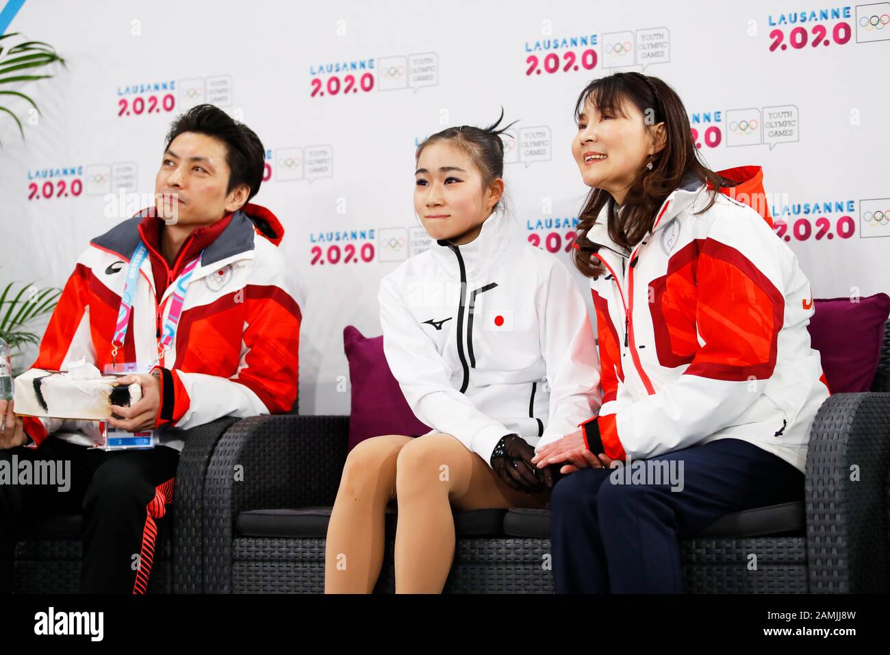 Lausanne Switzerland 13th Jan L To R Yamato Tamura Mana Kawabe Jpn Mie Hamada Figure Skating Women S Free Skating At Lausanne Skating Arena During The Lausanne Winter Youth Olympic Lausanne Switzerland 13th Jan L To R Yamato Tamura Mana Kawabe Jpn Mie Hamada Figure Skating Women S Free Skating At Lausanne Skating Arena During The Lausanne Winter Youth Olympic