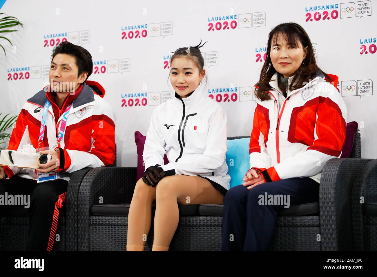 Lausanne Switzerland 13th Jan L To R Yamato Tamura Mana Kawabe Jpn Mie Hamada Figure Skating Women S Free Skating At Lausanne Skating Arena During The Lausanne Winter Youth Olympic Lausanne Switzerland 13th Jan L To R Yamato Tamura Mana Kawabe Jpn Mie Hamada Figure Skating Women S Free Skating At Lausanne Skating Arena During The Lausanne Winter Youth Olympic