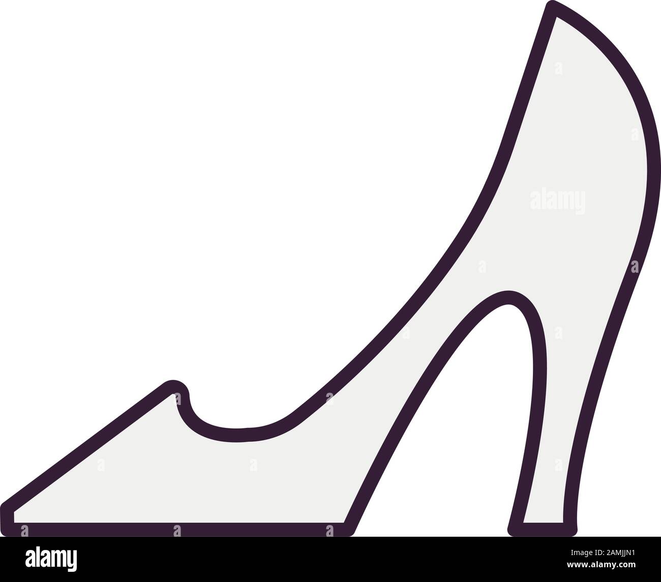 cinderella heel fairytale object isolated icon Stock Vector Image Art Alamy