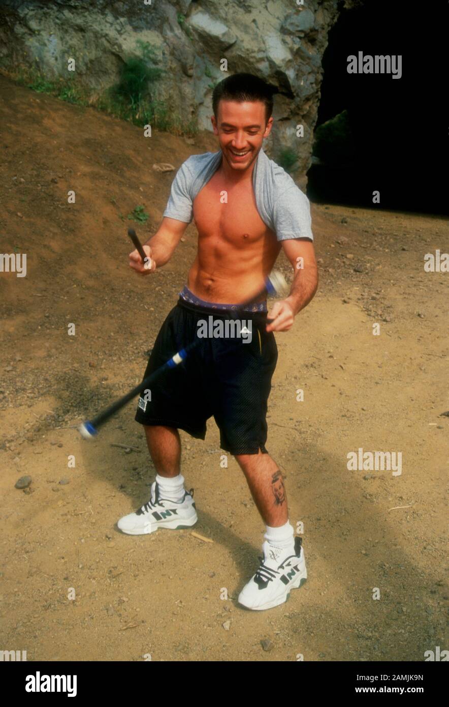Los Angeles, California, USA 19th May 1995 (Exclusive) Actor David Faustino poses at a photo shoot on May 19, 1995 in Los Angeles, California, USA. Photo by Barry King/Alamy Stock Photo Stock Photo