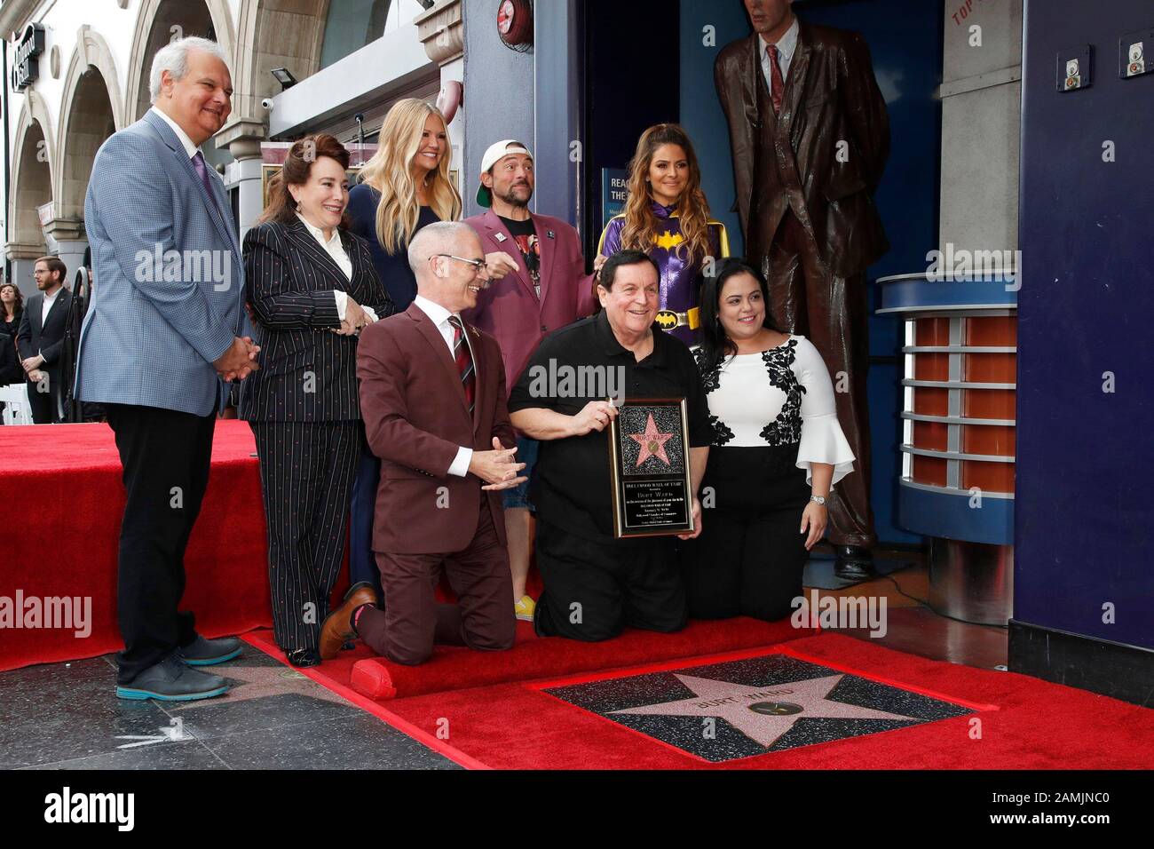 Los Angeles, CA. 9th Jan, 2020. Nancy O'Dell, Burt Ward, Kevin Smith