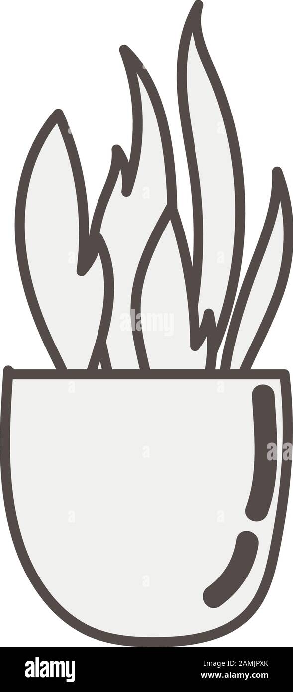 house plant in ceramic pot icon Stock Vector Image & Art - Alamy
