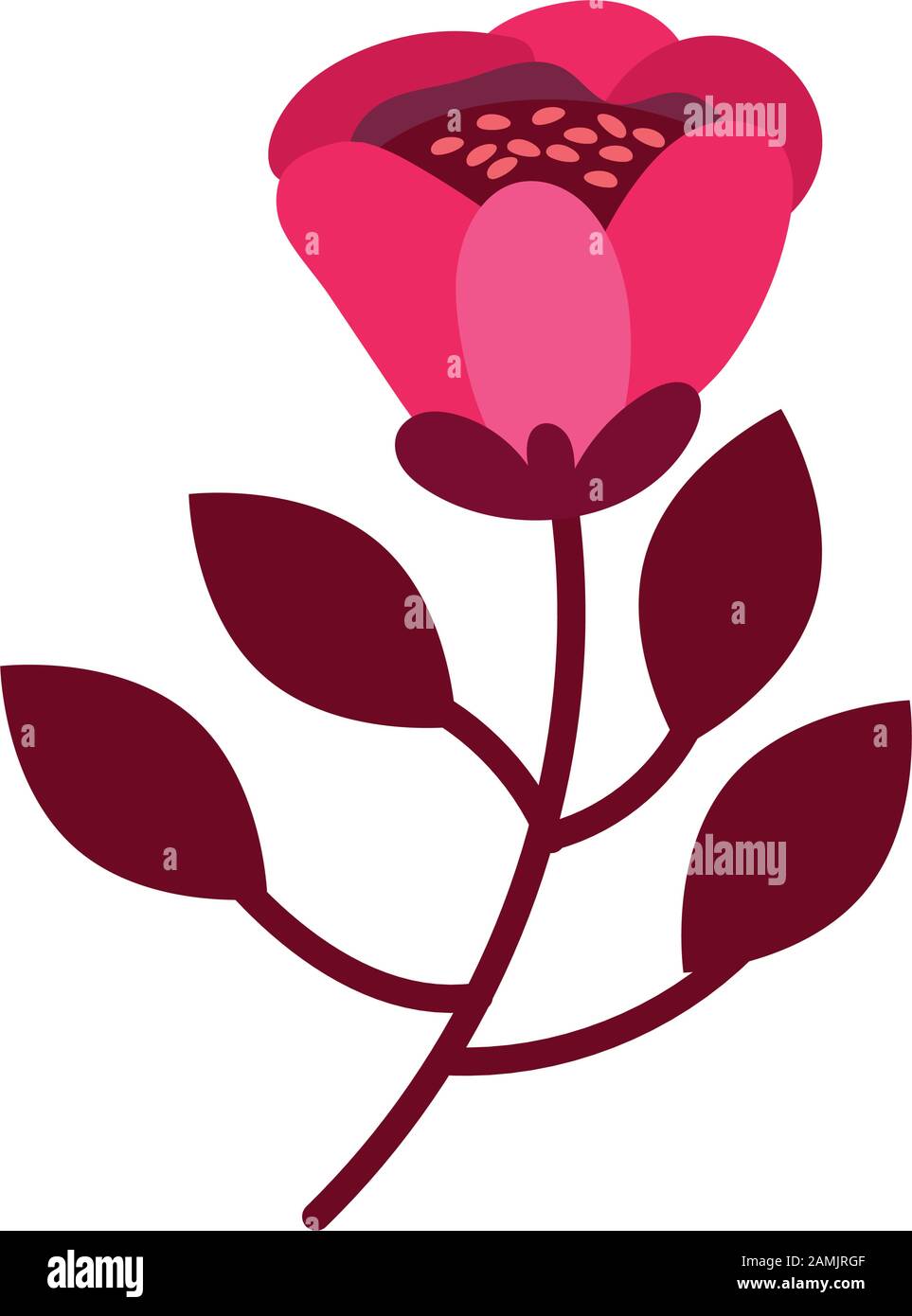 beautiful flower desing isolated icon Stock Vector Image & Art - Alamy