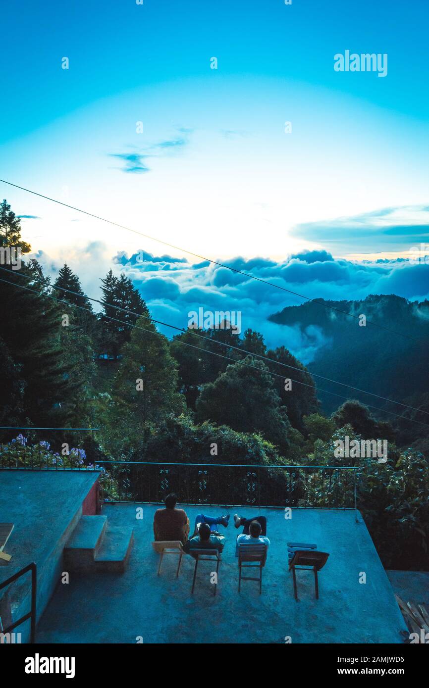 Hiking To A Mountain In San Jose Del Pacifico Mexico Stock Photo Alamy