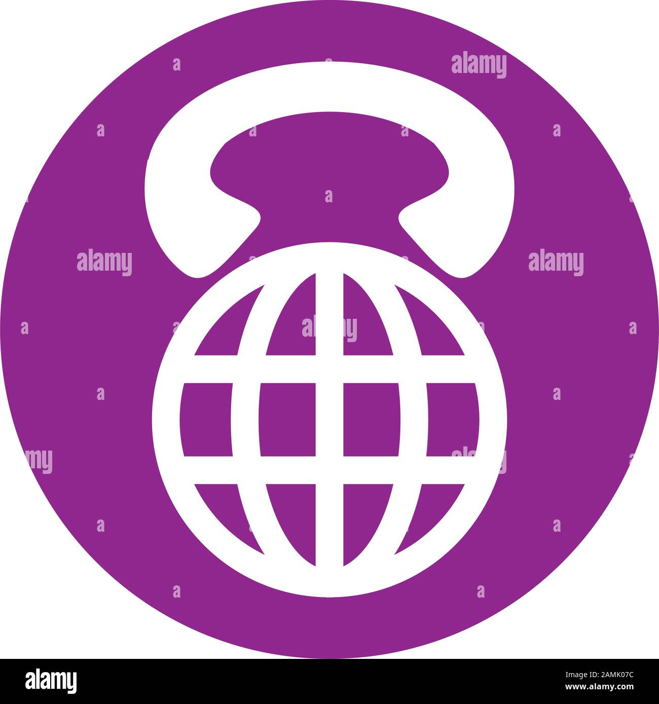 sphere browser globe with phone Stock Vector Image & Art - Alamy