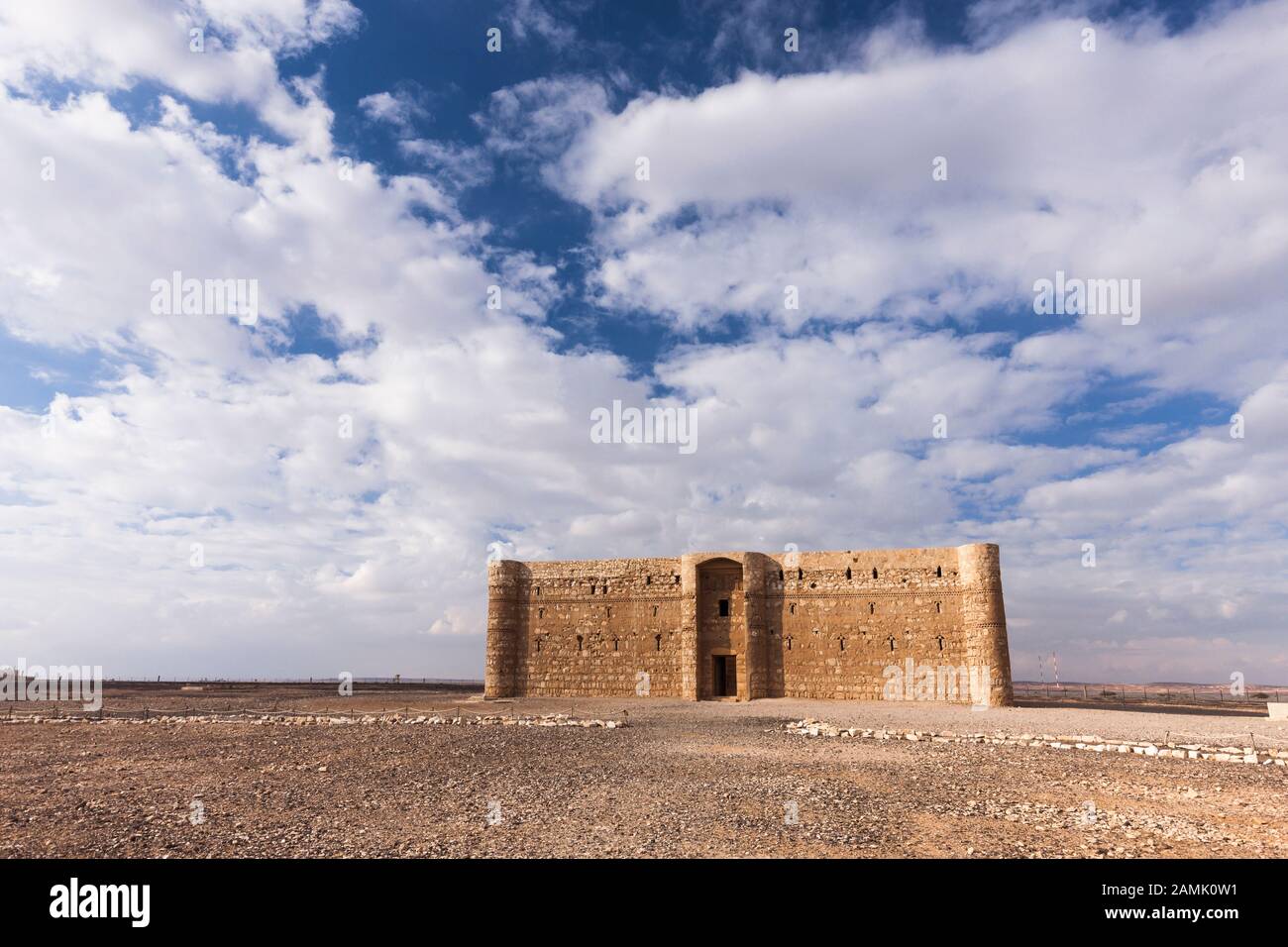 Qasr Kharanah, Quasr al Khanara, Desrt castle, Amman, eastern desert, Jordan, middle east, Asia Stock Photo