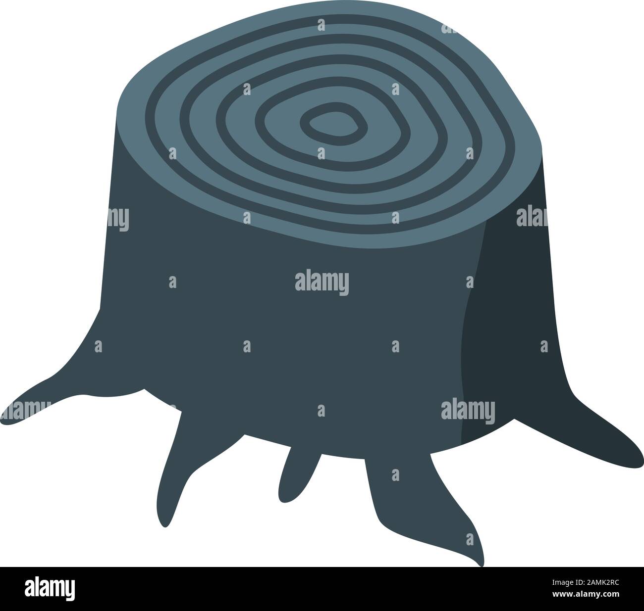 Black stump icon, isometric style Stock Vector Image & Art Alamy