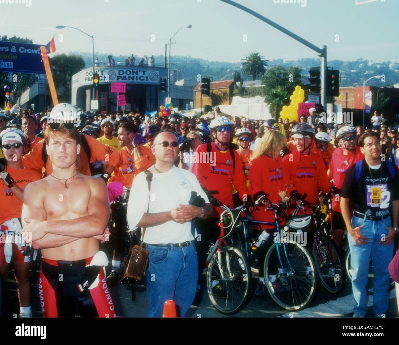 West Hollywood, California, USA 20th May 1995 (L-R) Actor Robert Desiderio and actress Judith Light attend California Aids Ride on May 20, 1995 in West Hollywood, California, USA. Photo by Barry King/Alamy Stock Photo Stock Photo