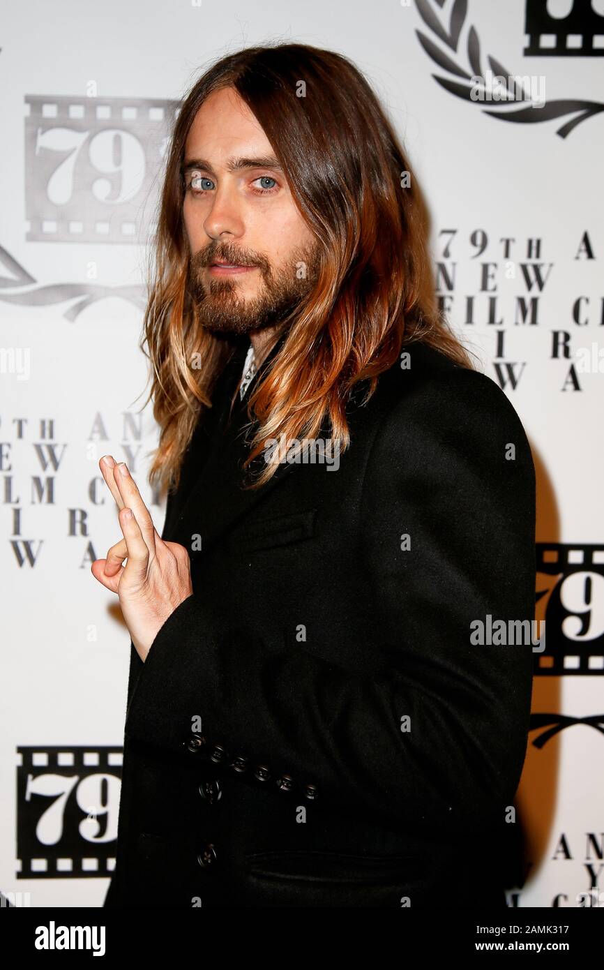 NEW YORK-JAN 6: Actor Jared Leto attends  the New York Film Critics Circle Awards at the Edison Ballroom on January 6, 2014 in New York City. Stock Photo