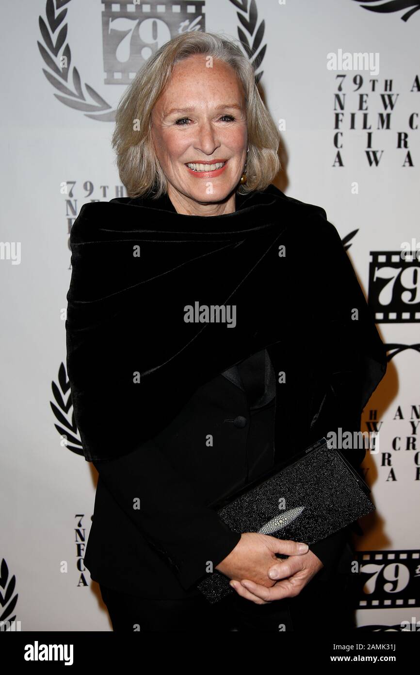 NEW YORK-JAN 6: Actress Glenn Close attends the New York Film Critics Circle Awards at the Edison Ballroom on January 6, 2014 in New York City. Stock Photo