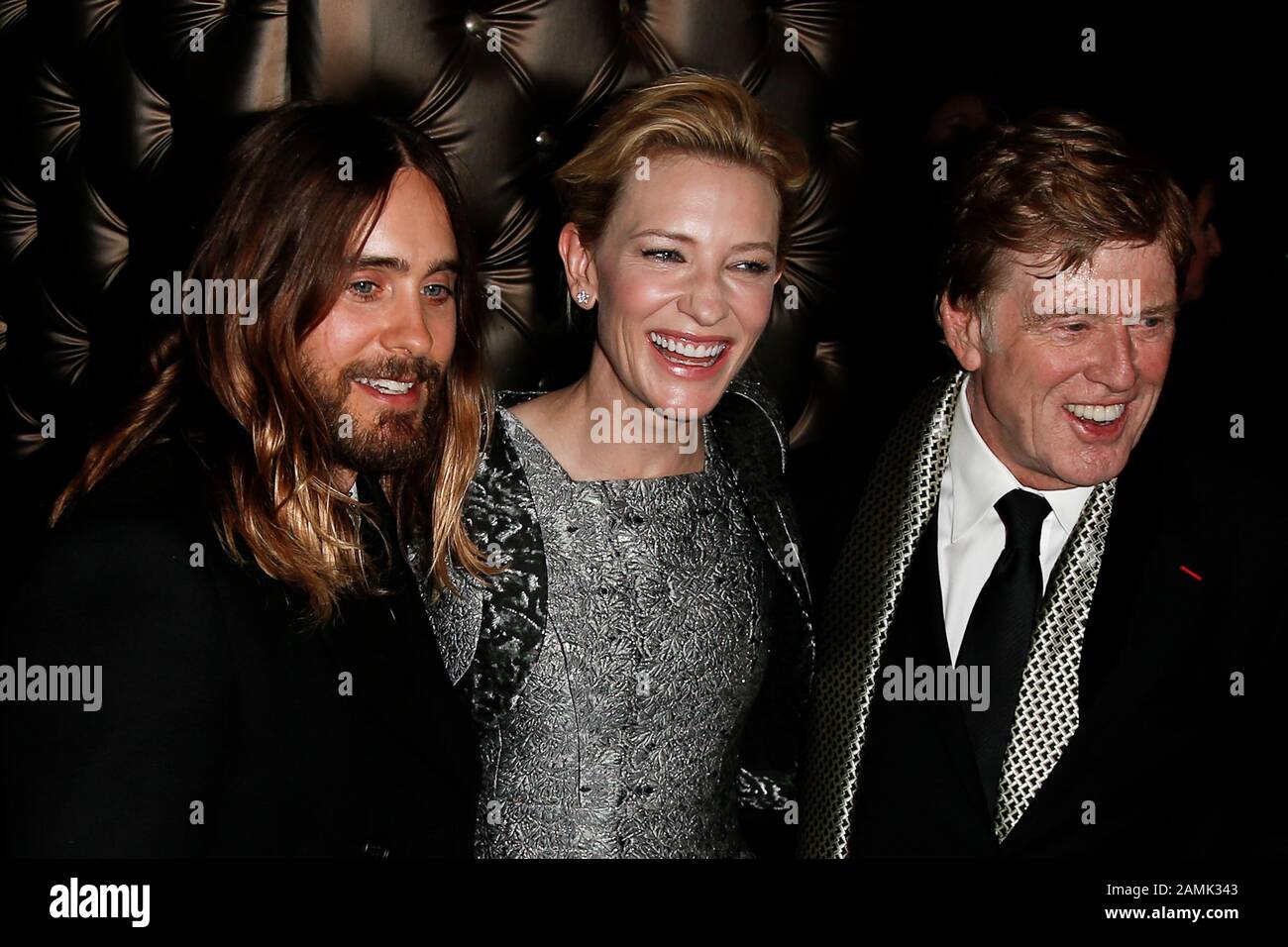 NEW YORK-JAN 6: (L-R) Jared Leto, Cate Blanchett and Robert Redford