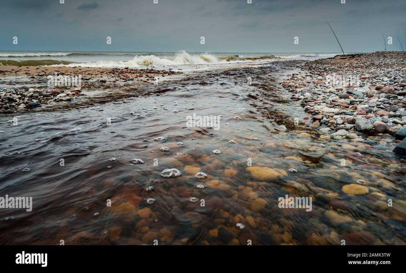 Small river flowing to the Baltic sea Stock Photo - Alamy