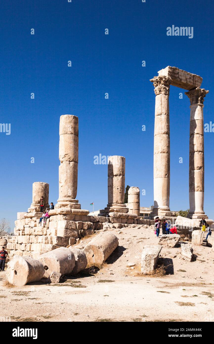Temple of Hercules at the Citadel, Amman Citadel, capital, amman city