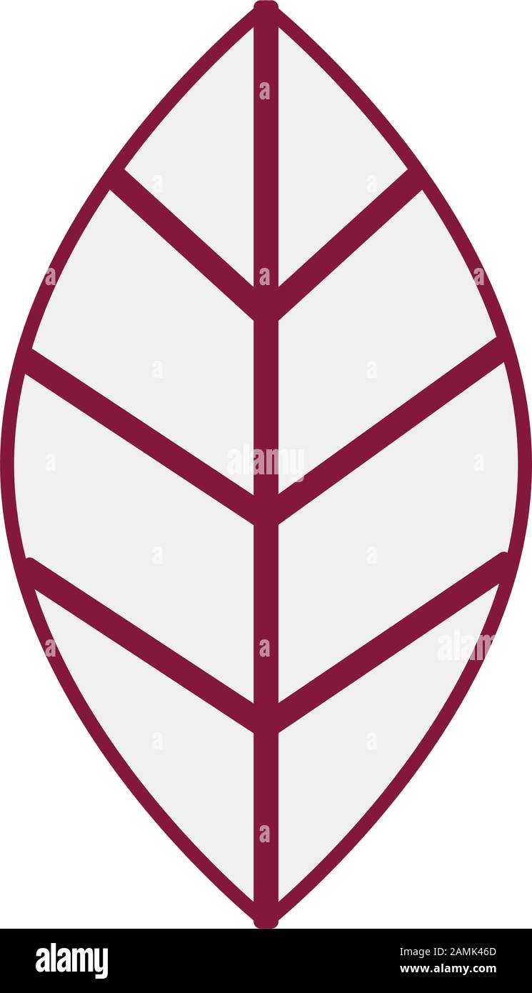 leaf plant nature isolated icon Stock Vector Image & Art - Alamy