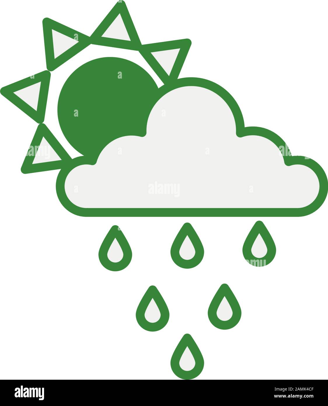 cloud sky with rain drops Stock Vector Image & Art - Alamy
