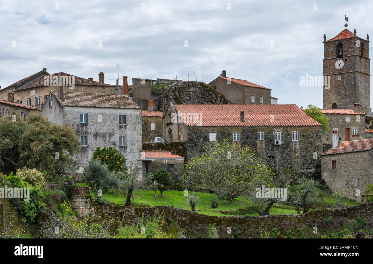 Street view in Monsanto village, Portugal Stock Photo