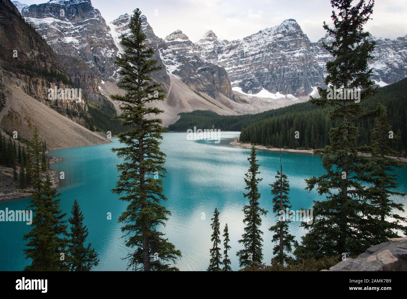 Moraine Lake in Banff National Park, Canadian Rockies Stock Photo - Alamy