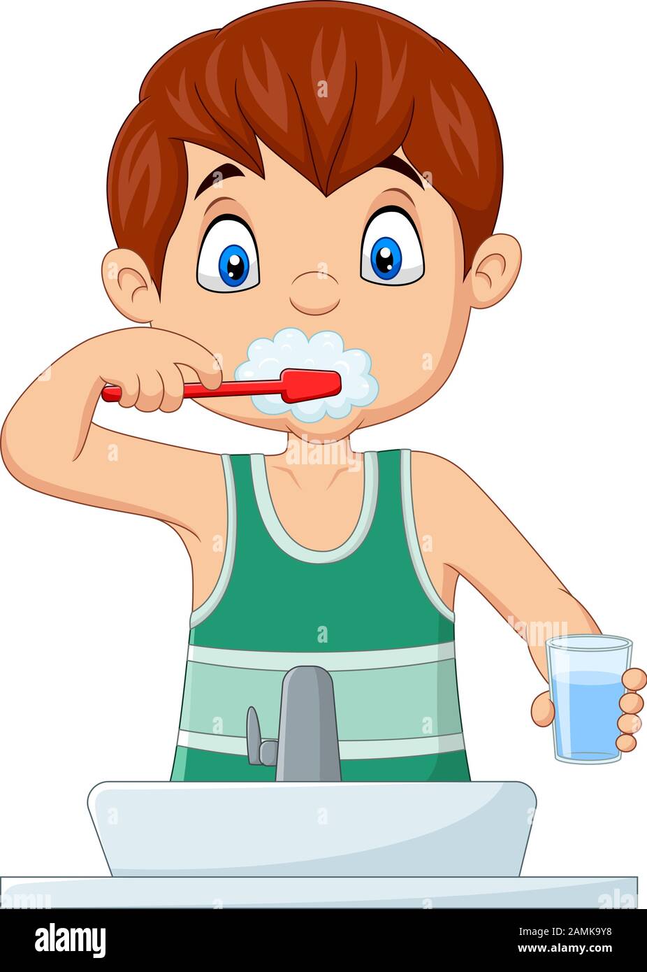 Cute little boy brushing teeth Stock Vector Image & Art - Alamy Cute little boy brushing teeth Stock Vector Image & Art - Alamy