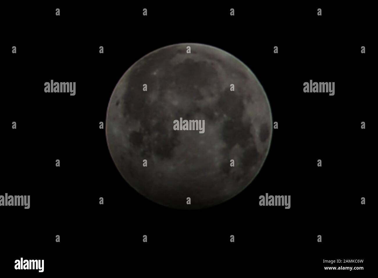 An Attractive View Of Full Wolf Moon Eclipse Or First Of Four
