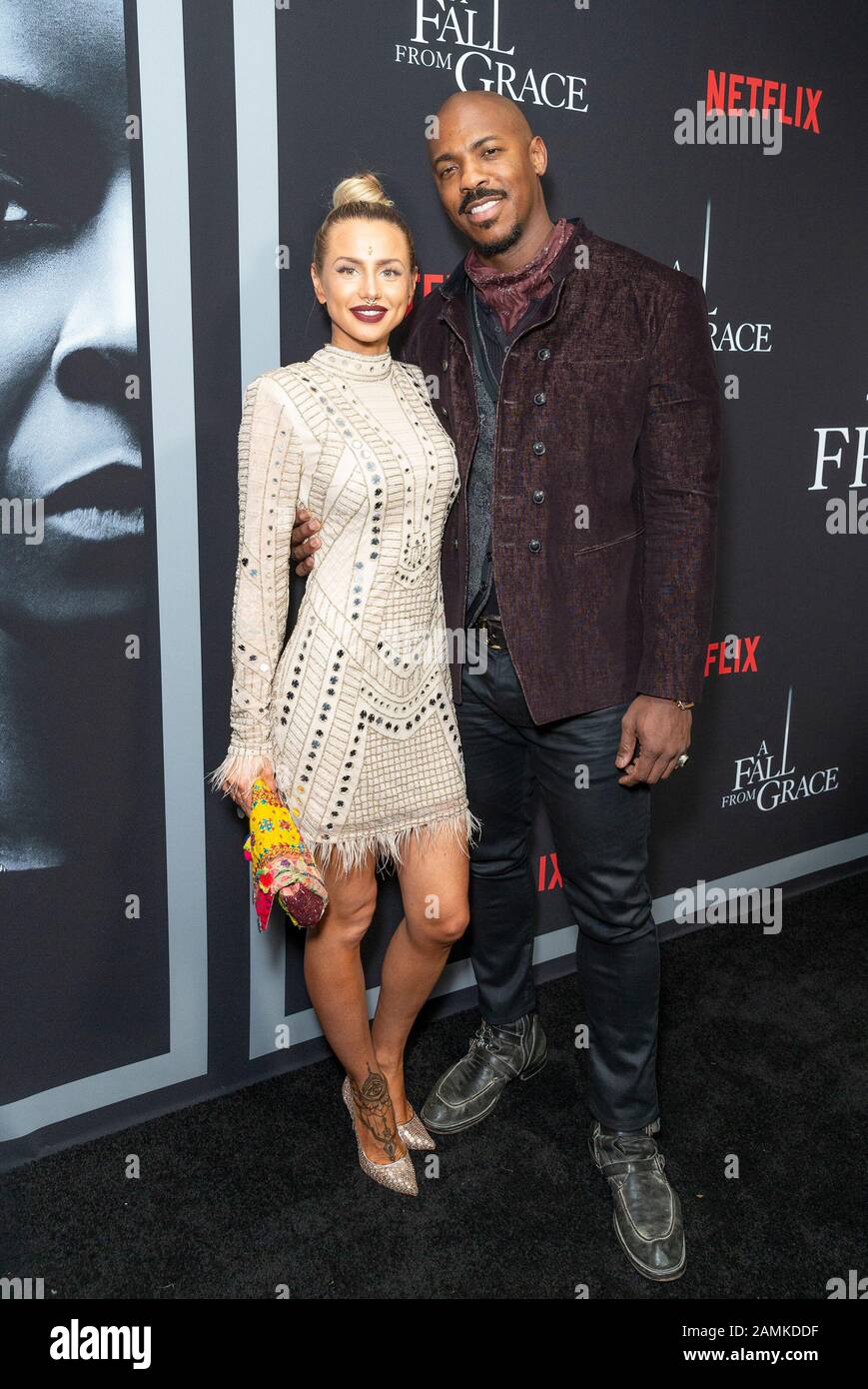 Frida Kardeskog and Mehcad Brooks attend premiere of Netflix A Fall From  Grace at Metrograph (Photo by Lev Radin/Pacific Press Stock Photo - Alamy