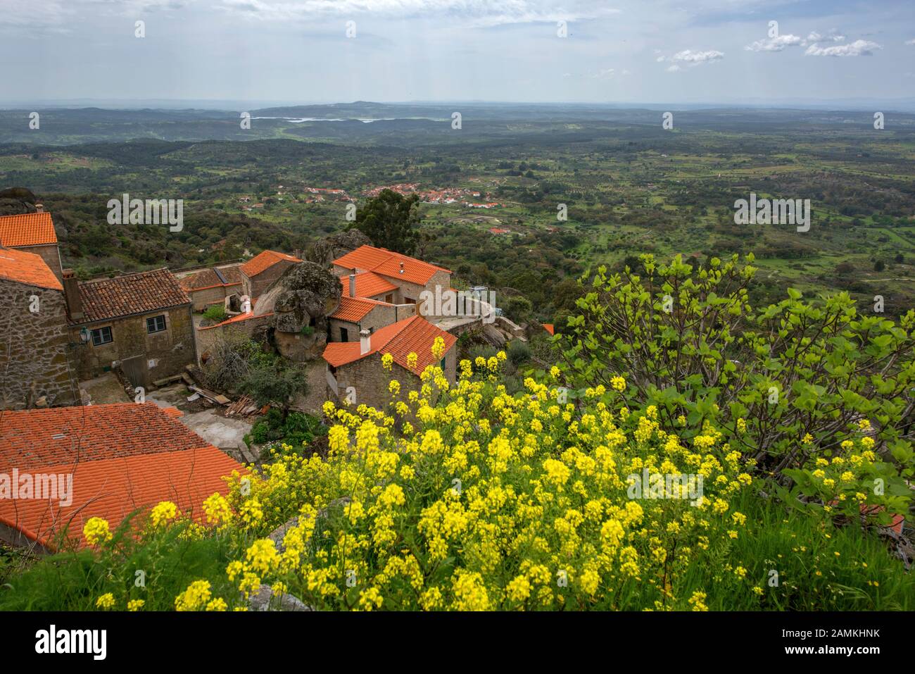 Street view in Monsanto village, Portugal Stock Photo