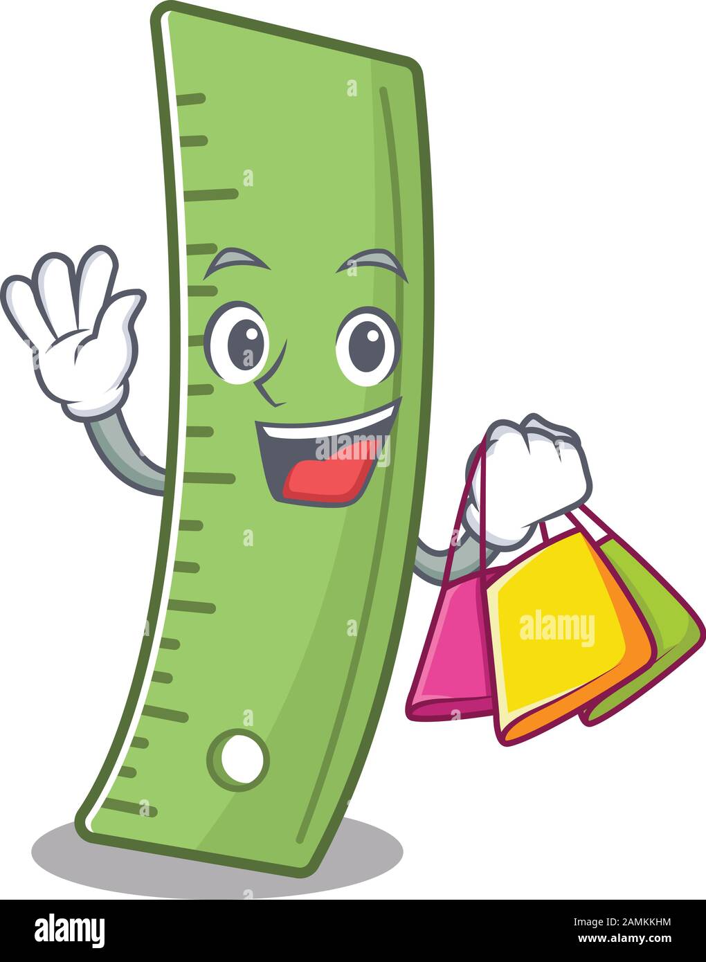 Holding a ruler Stock Vector Images - Alamy