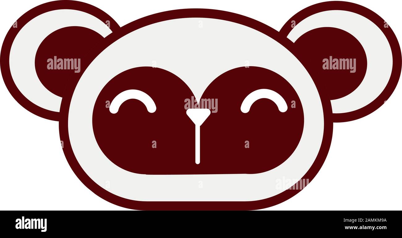 cute little monkey animal character Stock Vector Image & Art - Alamy