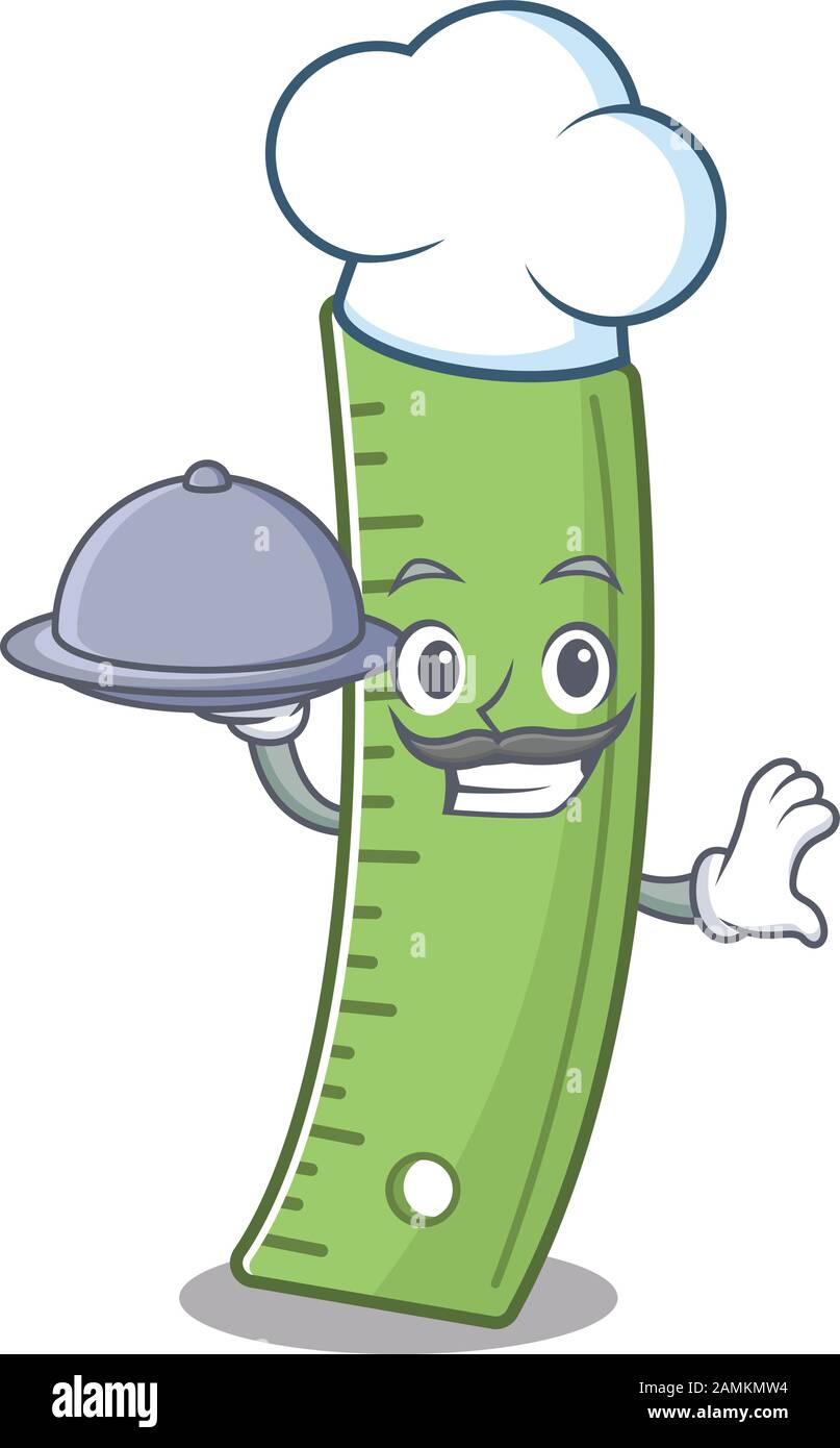 cartoon design of ruler as a Chef having food on tray Stock Vector ...