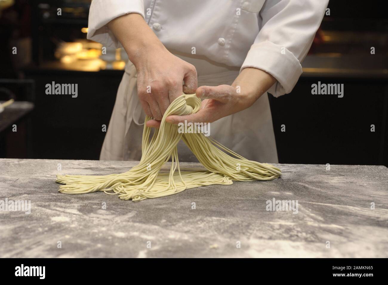 Art of dough Chef Xiao Lin from China demonstrates original Chinese