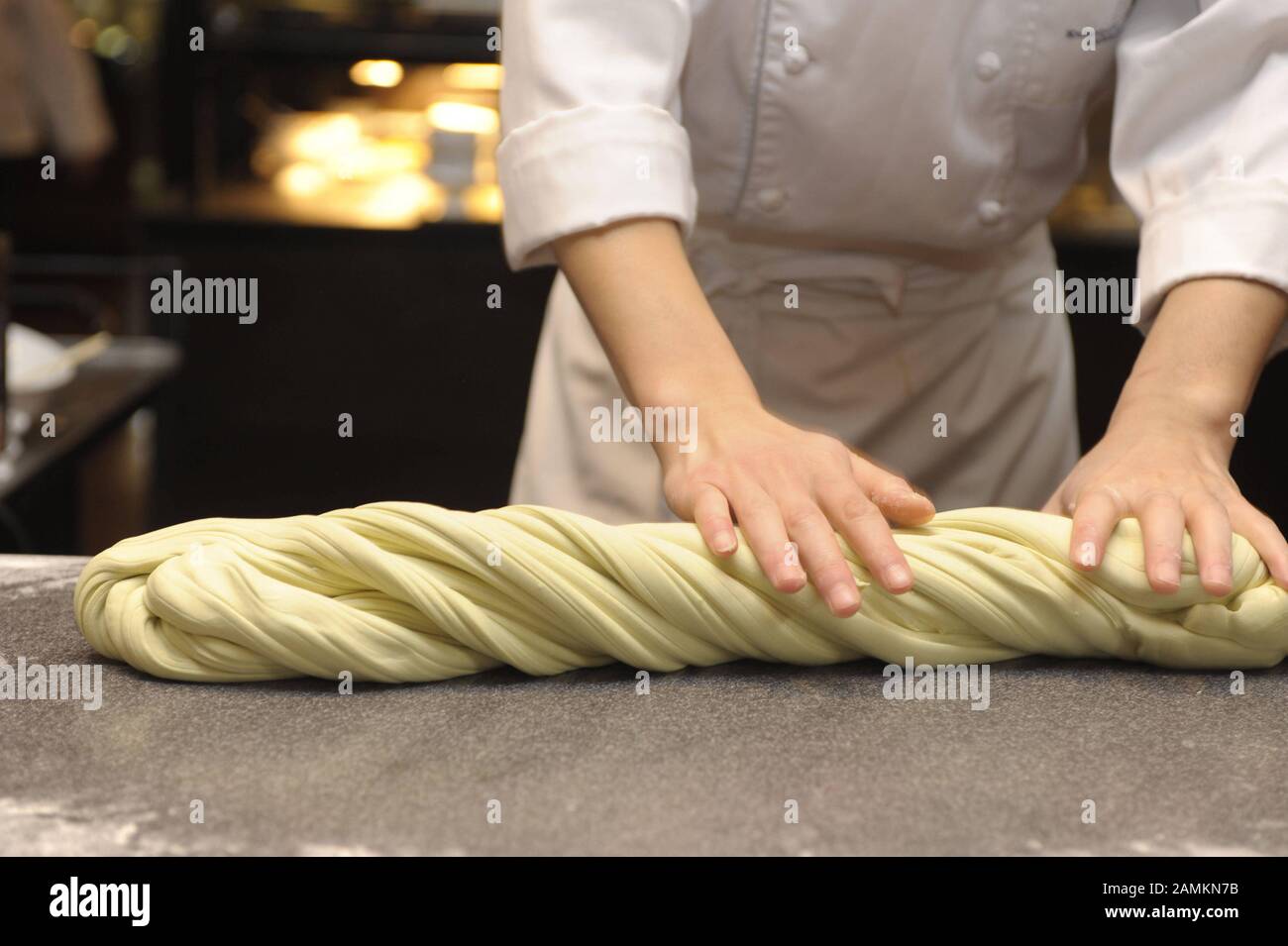 Art of dough Chef Xiao Lin from China demonstrates original Chinese