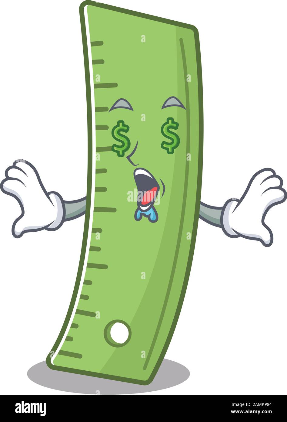 Happy rich ruler with Money eye cartoon character style Stock Vector ...