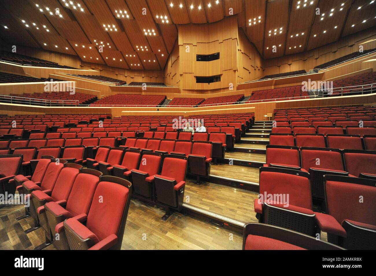 Empty auditorium in the Philharmonie im Gasteig. [automated translation] Stock Photo